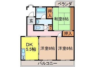 グランドール靖国の物件間取画像